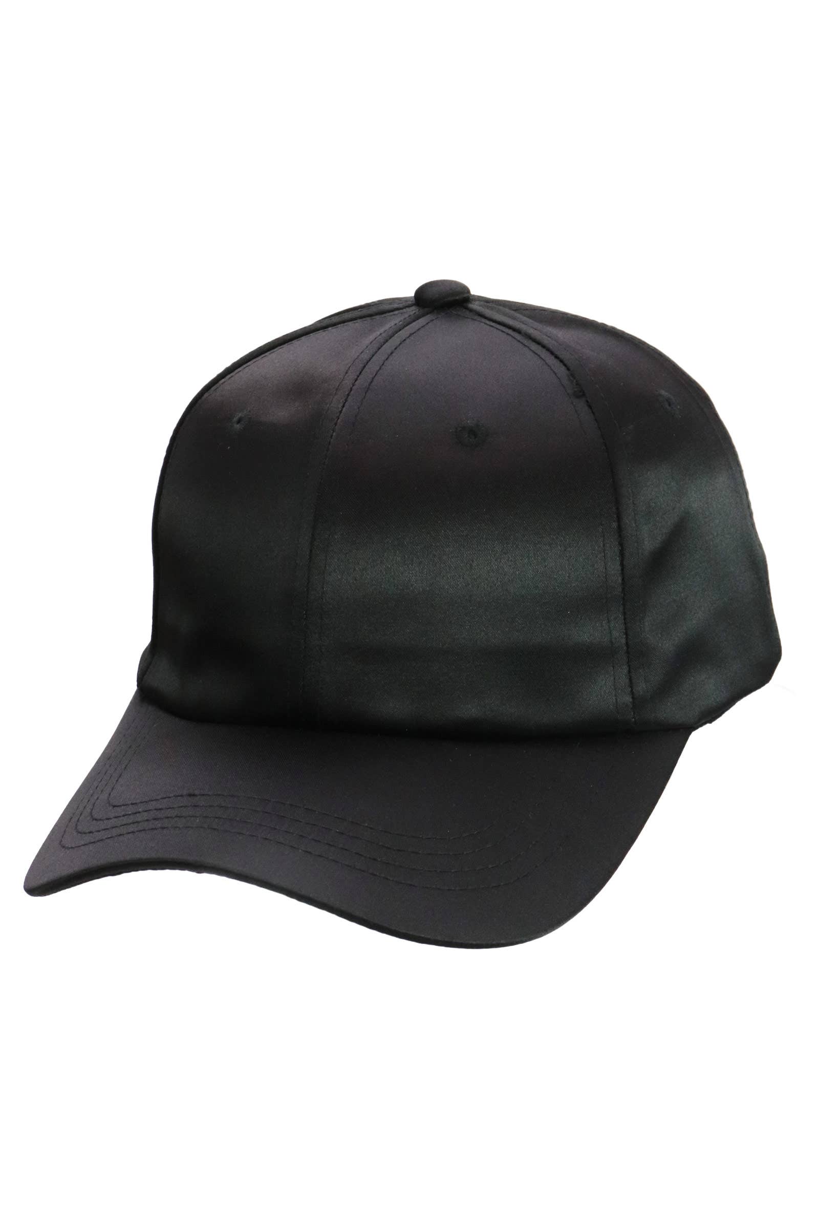 Black baseball cap on a white background