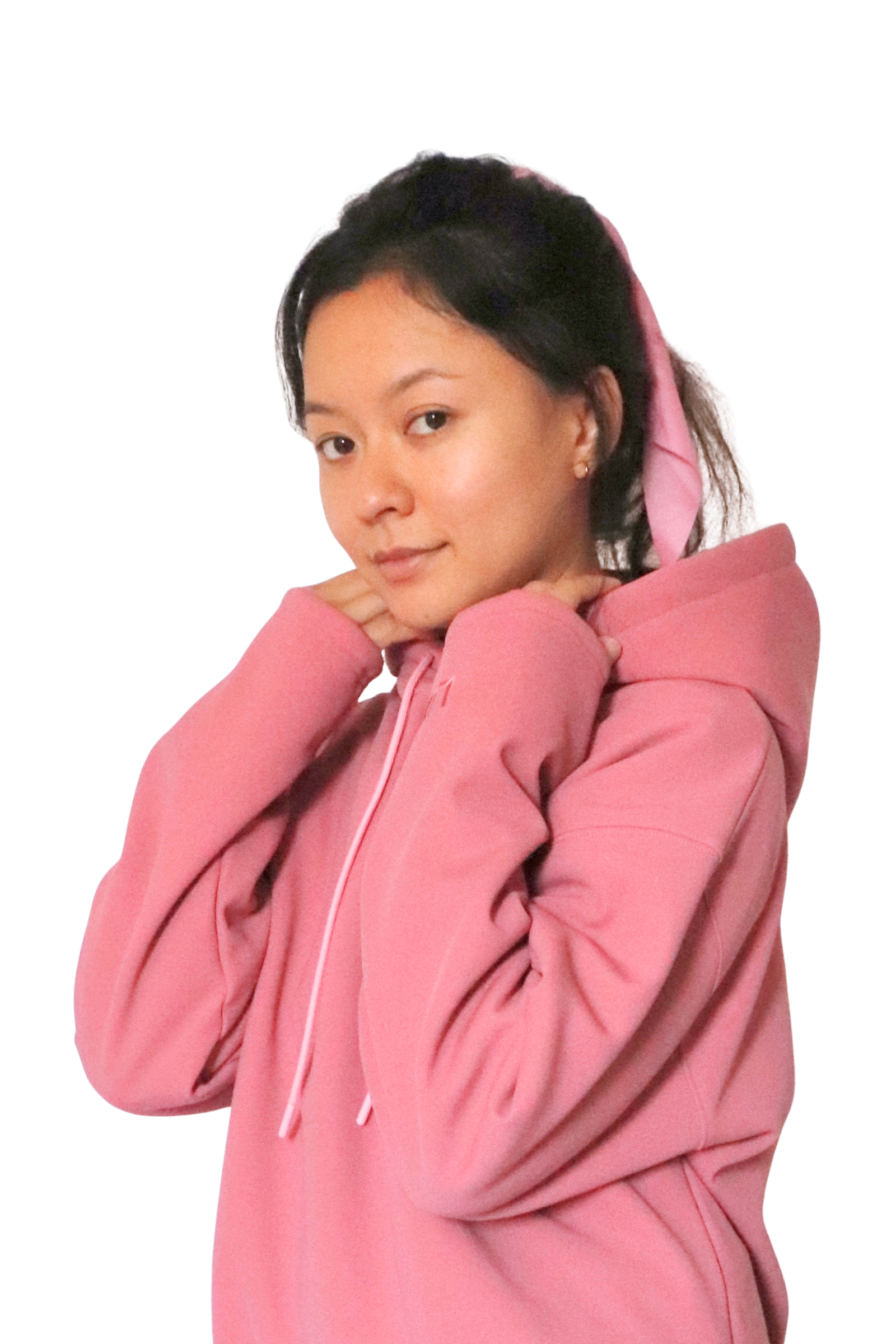 pet hair resistant hoodie strawberry